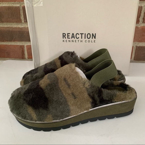Kenneth Cole Reaction Womens Radiate Slingback Camo Wedge Clogs US 7.5 M NEW - Picture 9 of 9